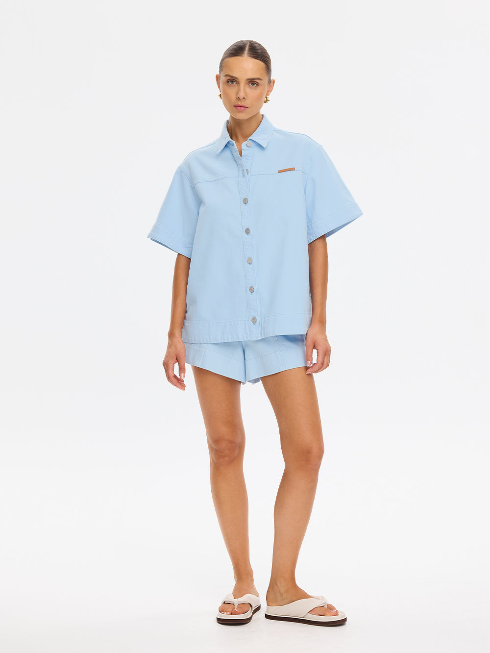 Marla Denim Shirt Sky