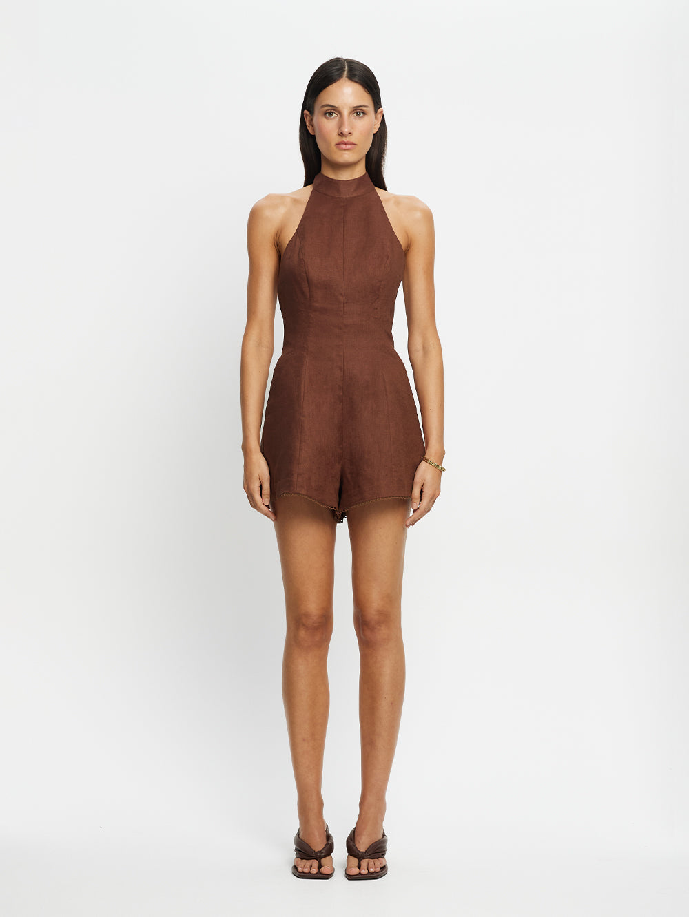Maxine Playsuit Mocha