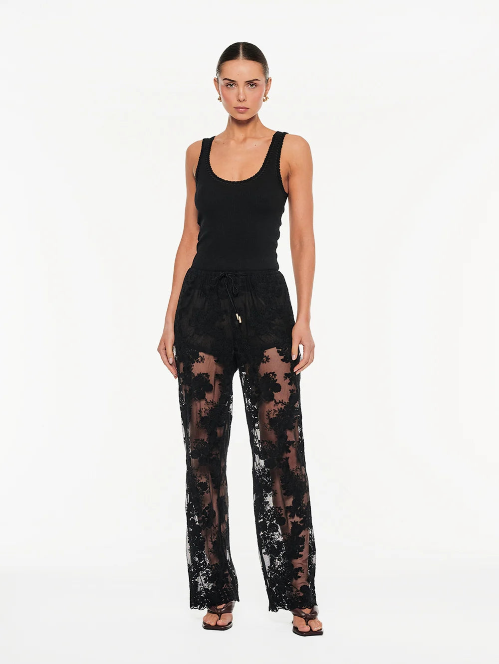Jaxon Lace Pant Black