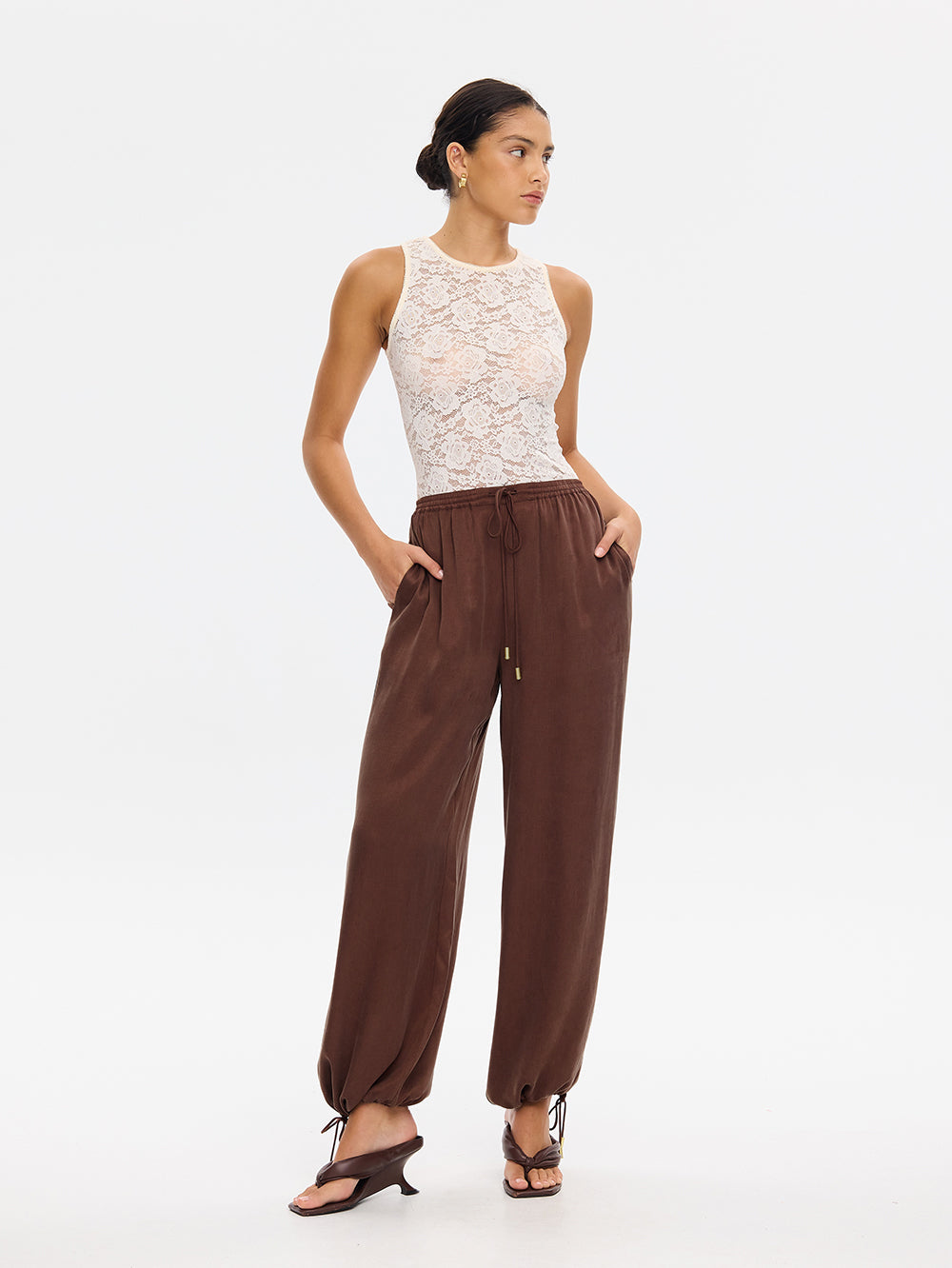 Jaxon Balloon Pant Chocolate