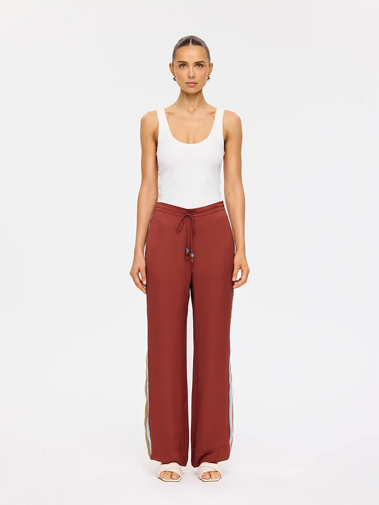 Enzo Pant Maroon
