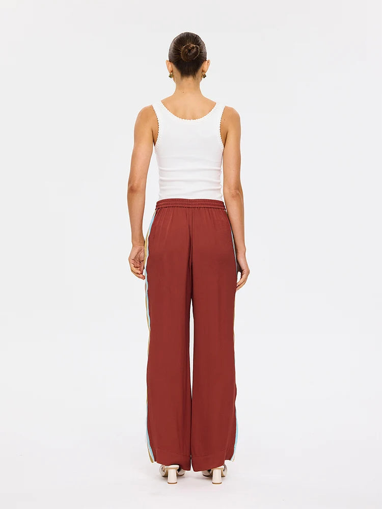 Enzo Pant Maroon