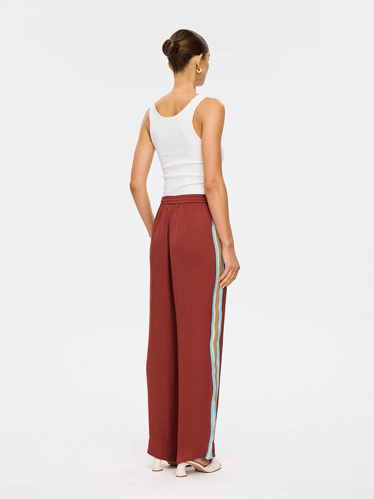 Enzo Pant Maroon