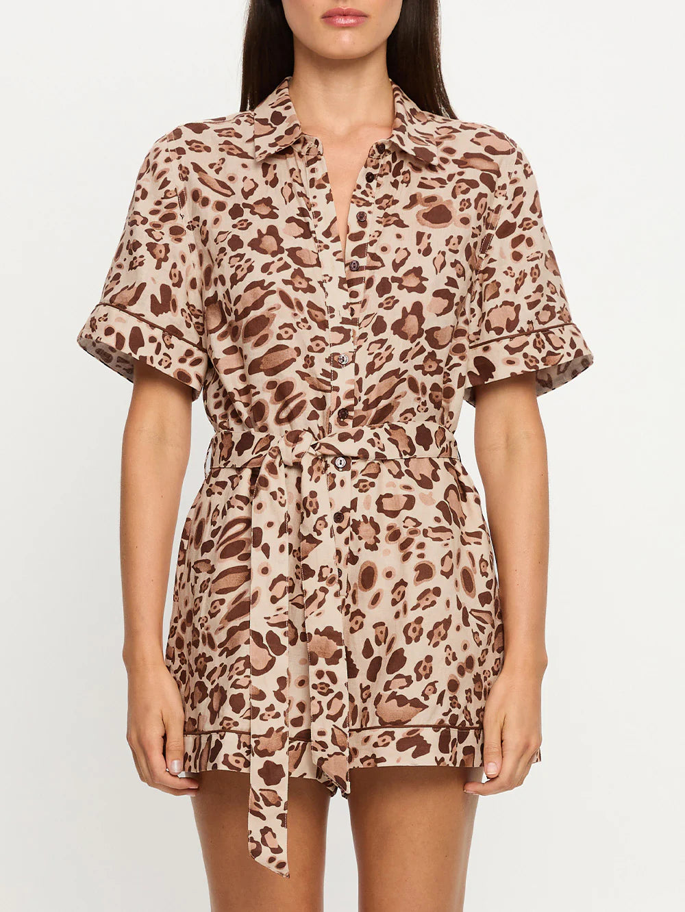 Paris Playsuit Brown