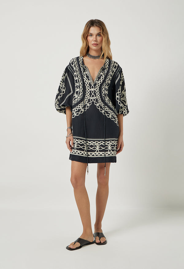 Portofina Dress - Onyx Black
