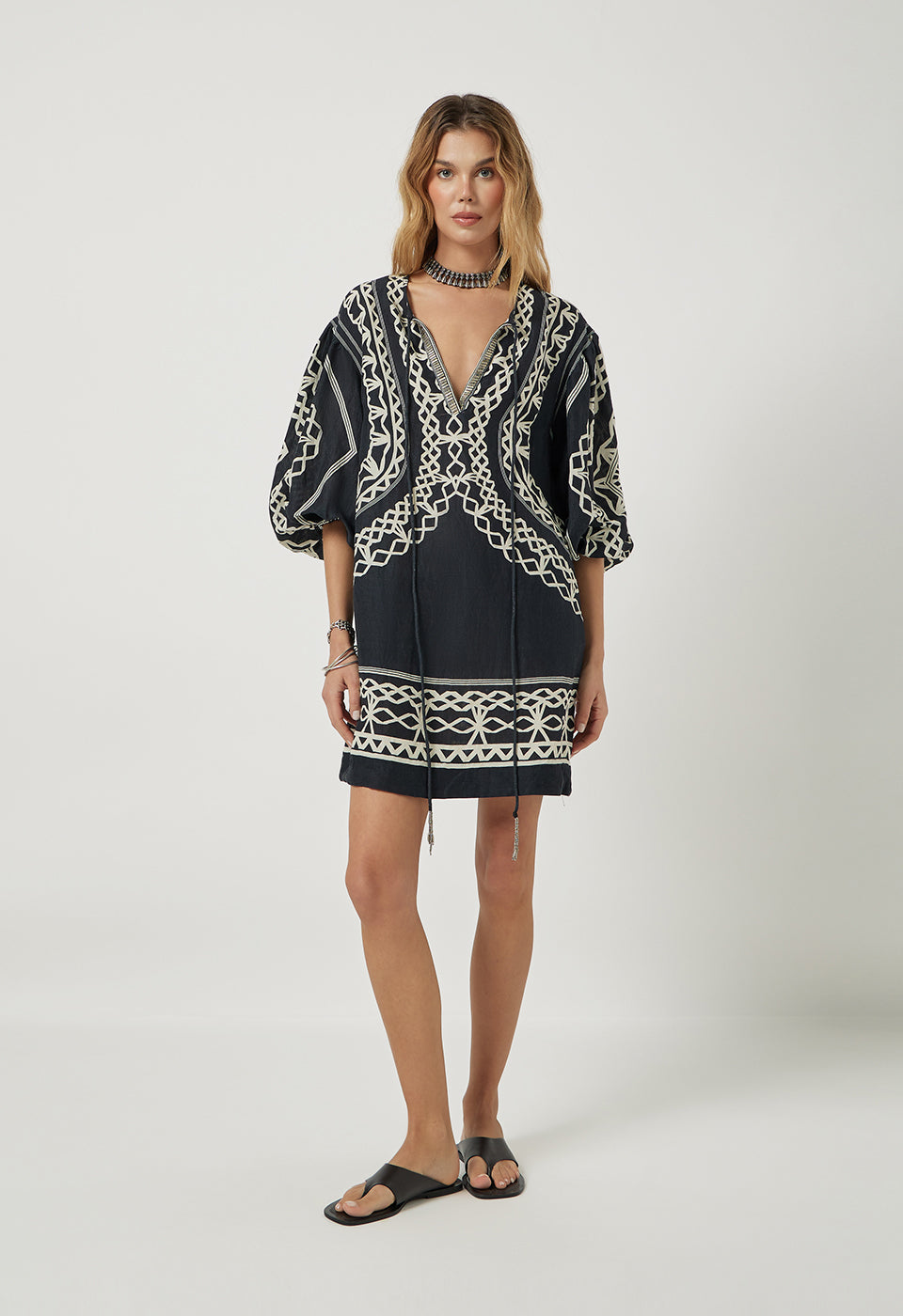 Portofina Dress - Onyx Black