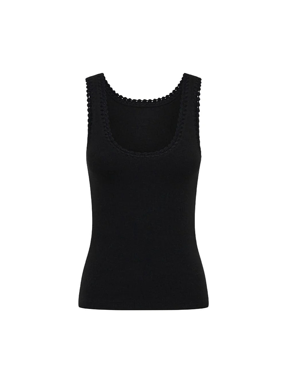 Tallulah Scoop Tank Black