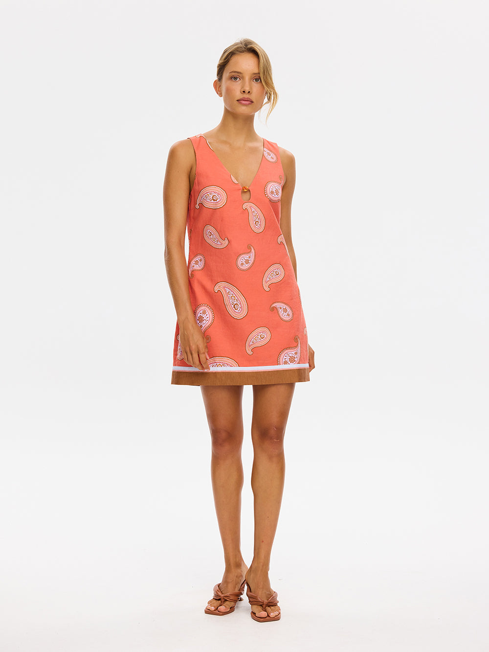Ezra Mini Dress Coral