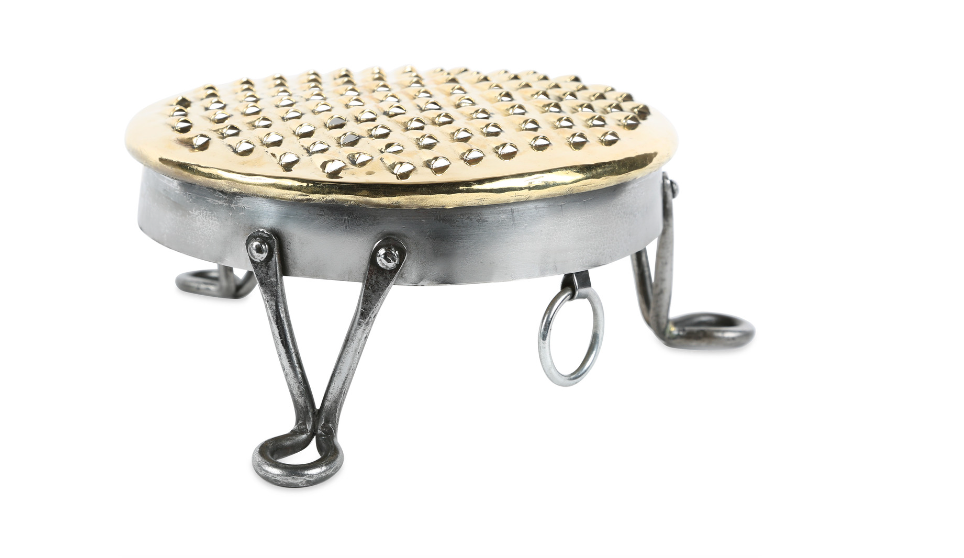 Brass/Iron Footed English Grater