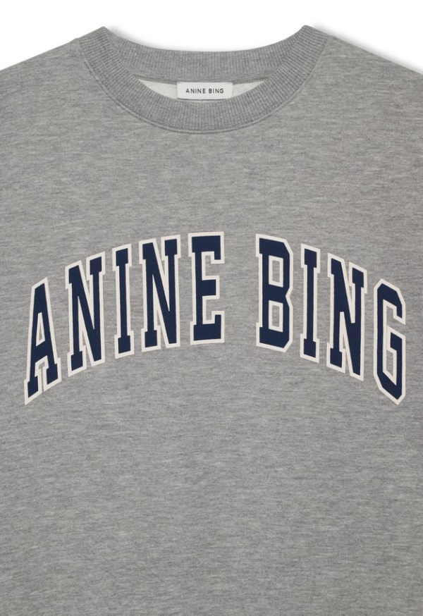 Spencer Sweatshirt Medium Heather Grey with Navy
