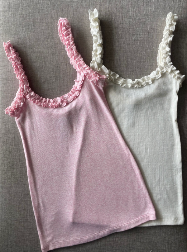Ruffle Neck Tank - Shehara