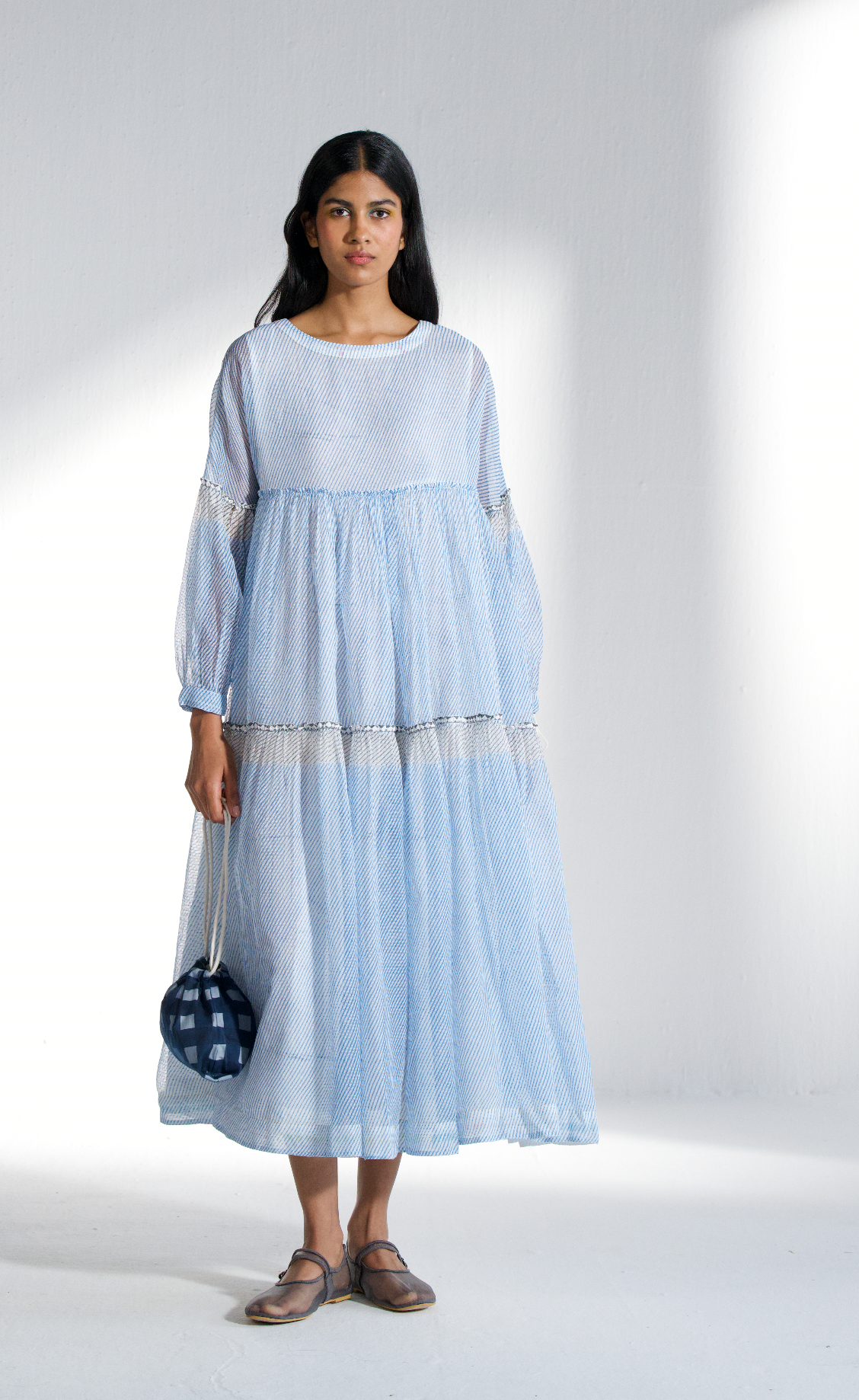 Pine Dress - Steel Blue