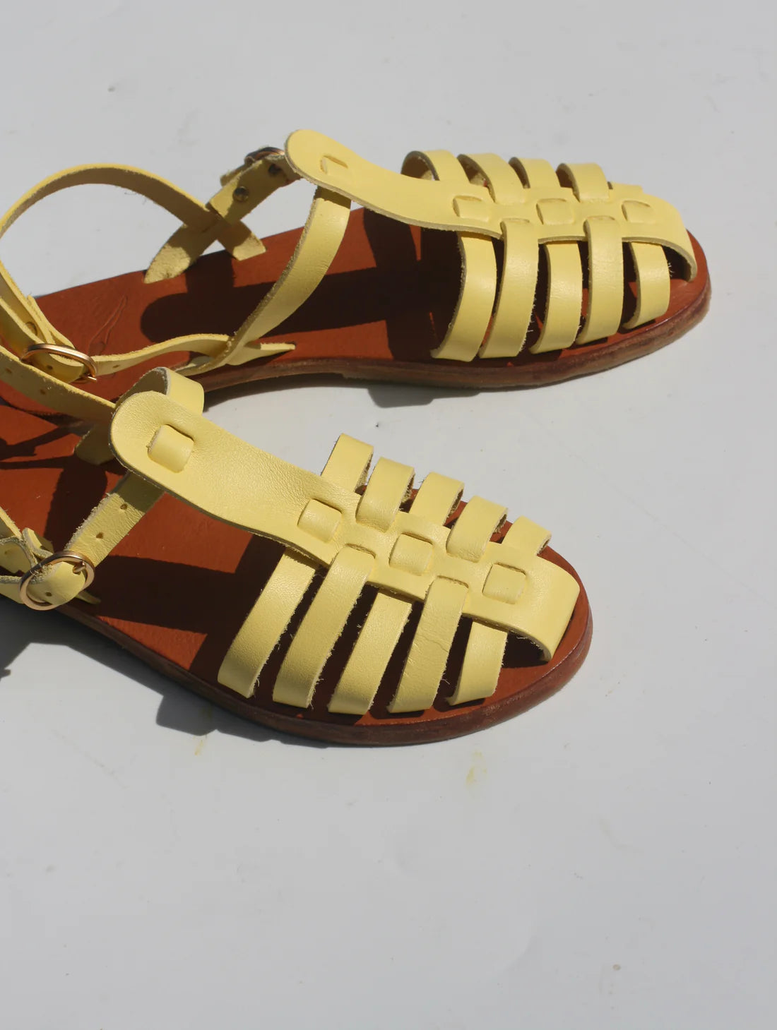 Sunny - Camel Sole Fisherman Sandals - Mama Praia