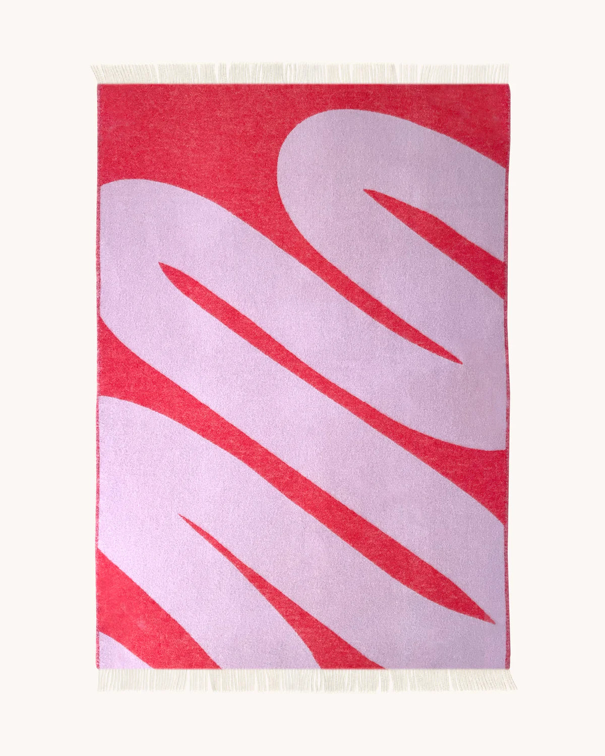 Swirl Blanket Lilac Scarlet - Maison Deux