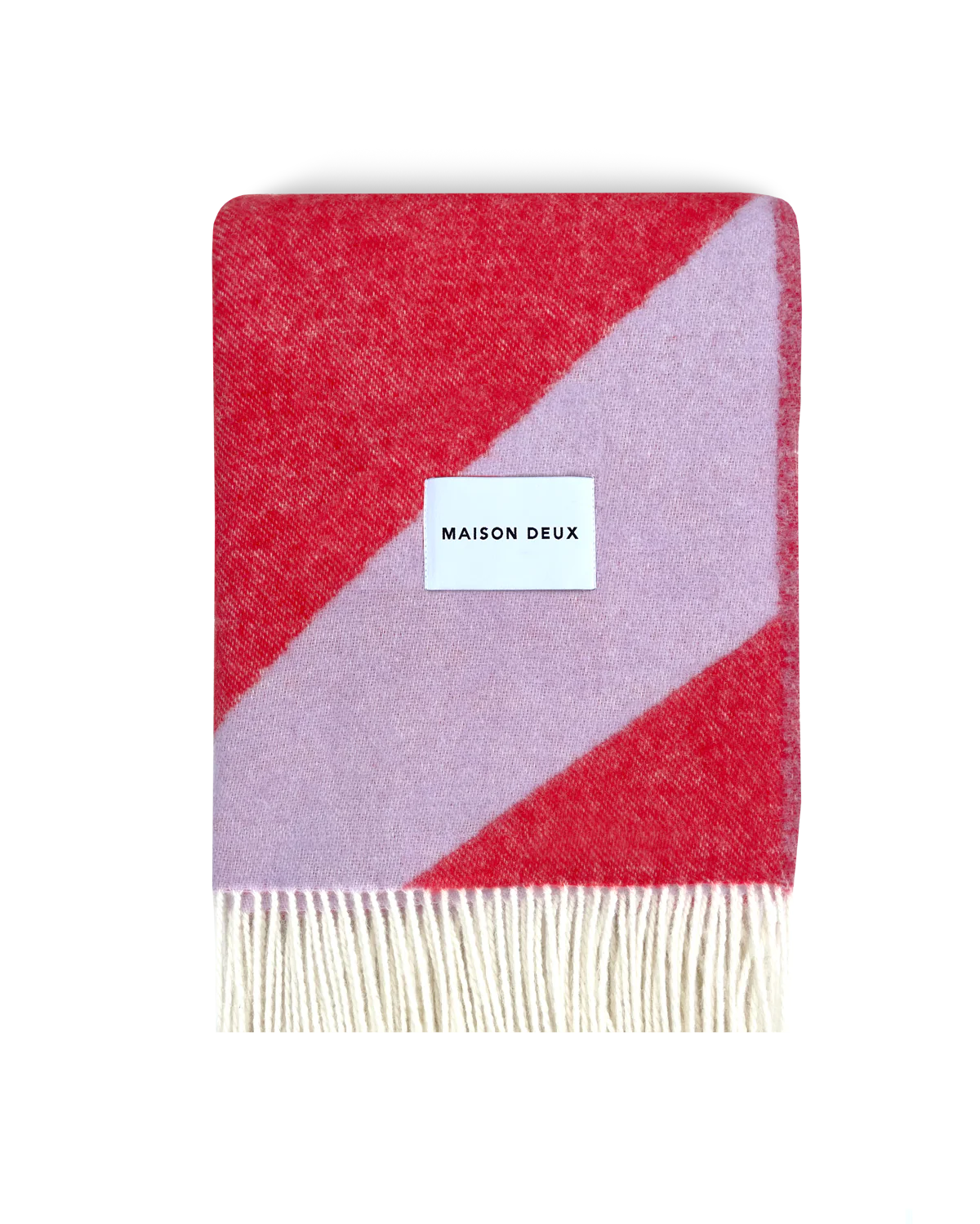 Swirl Blanket Lilac Scarlet - Maison Deux