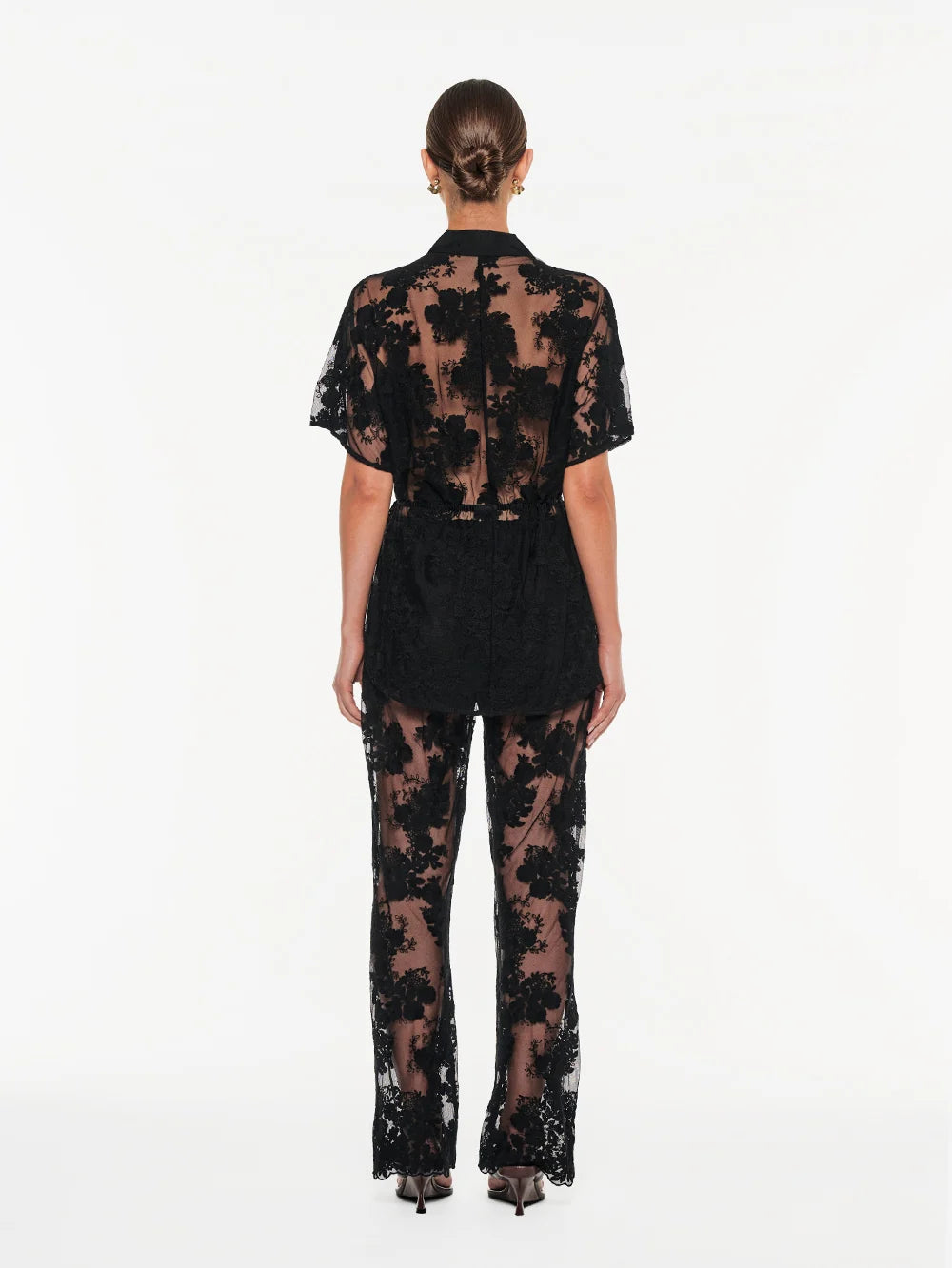 Jaxon Lace Shirt Black