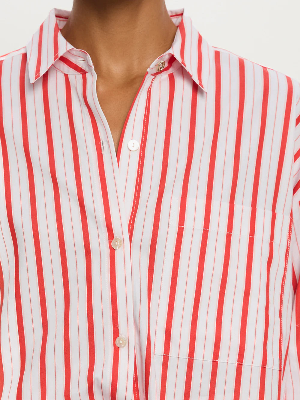 Maddie Shirt Red Stripe