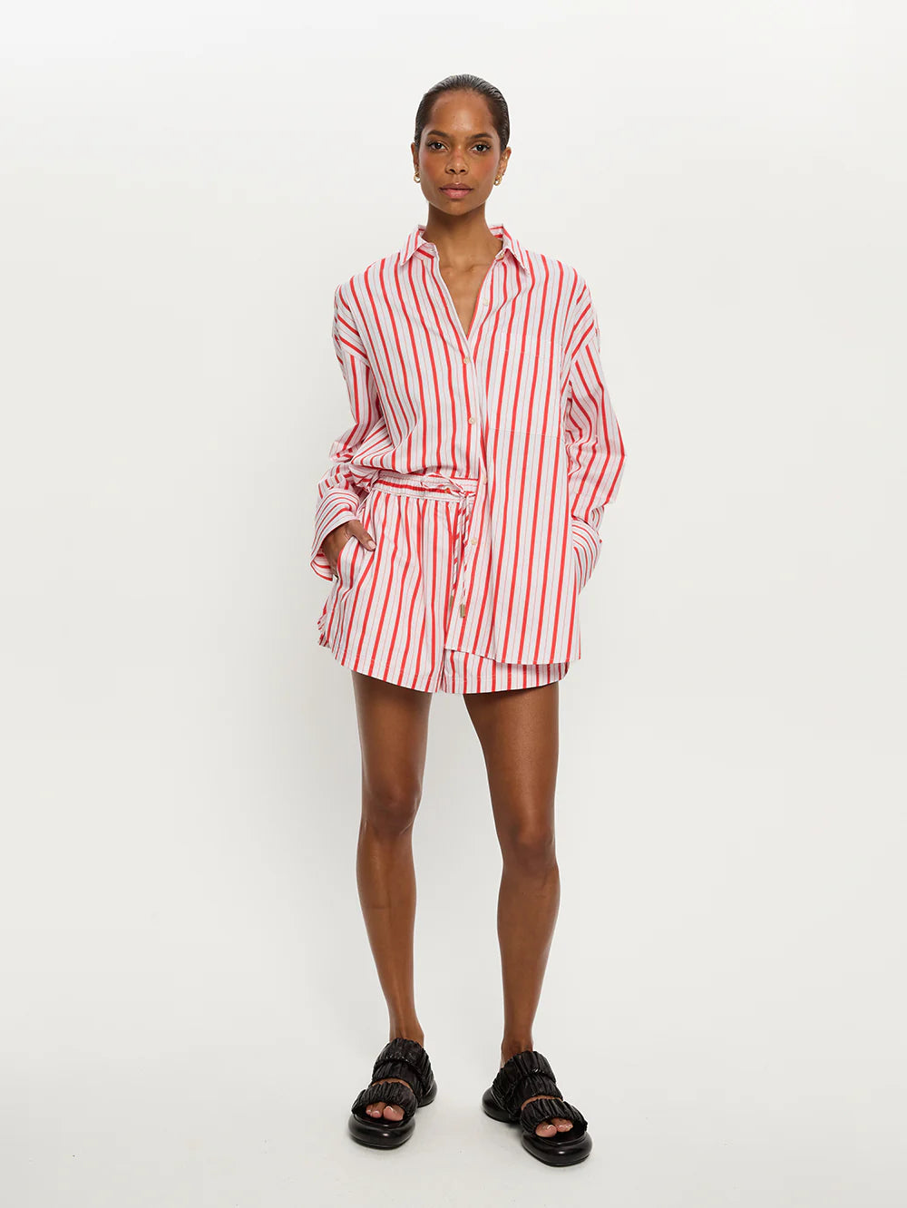 Maddie Shirt Red Stripe
