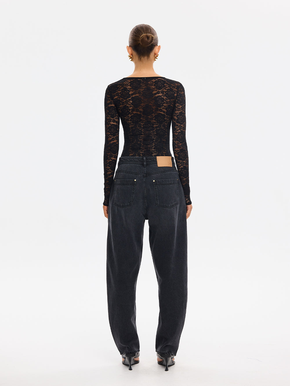 Bonnie Lace Bodysuit Black