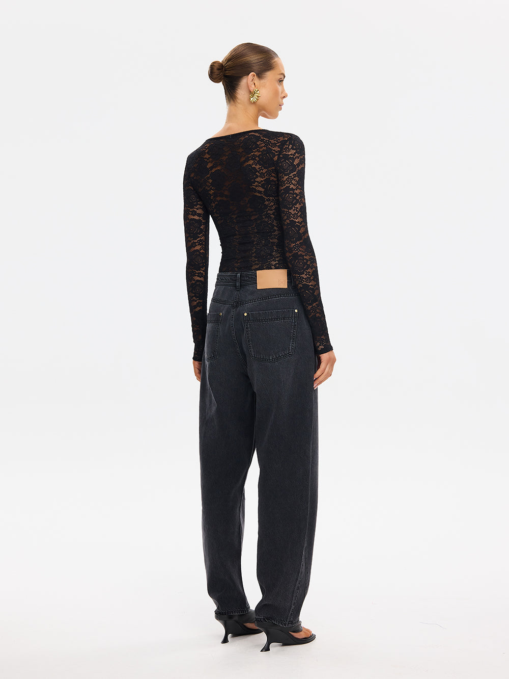 Bonnie Lace Bodysuit Black