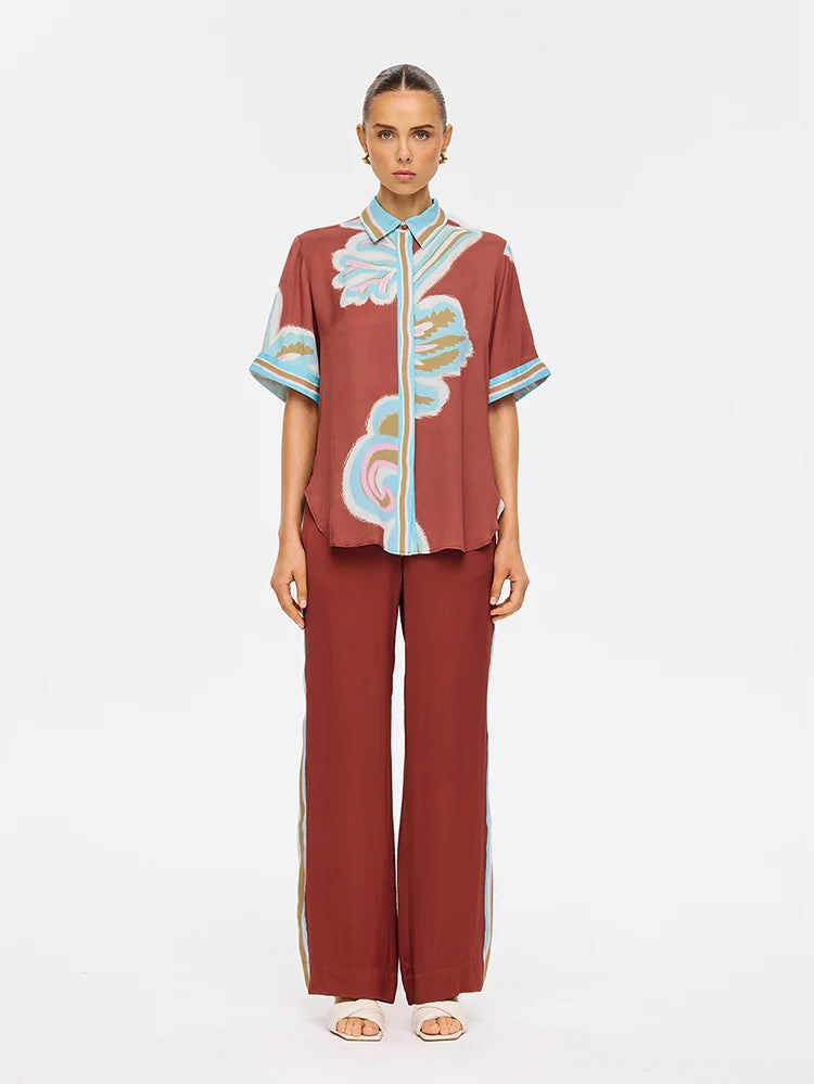 Enzo Shirt Maroon