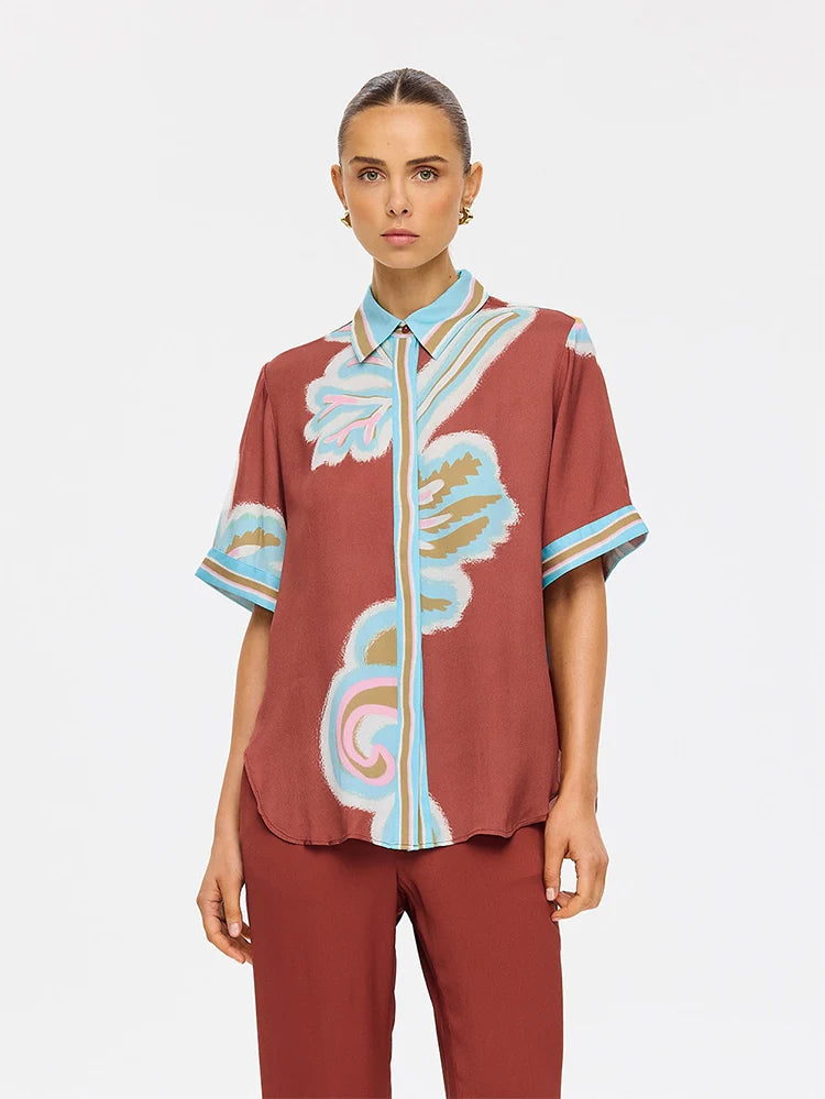 Enzo Shirt Maroon
