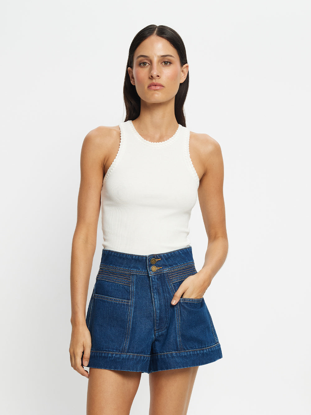 Tallulah Tank Ivory