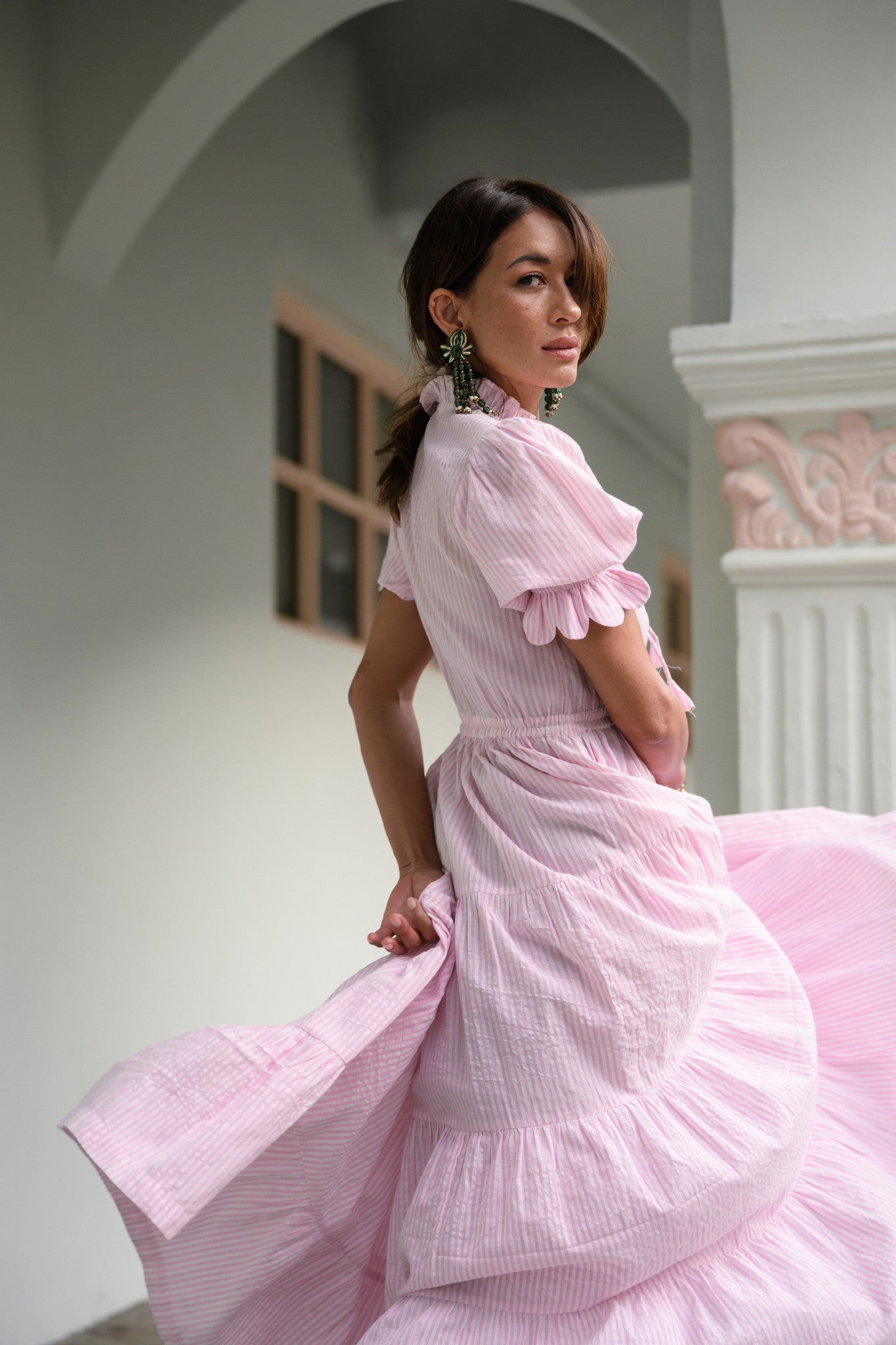 Ellie Maxi Pink Stripe