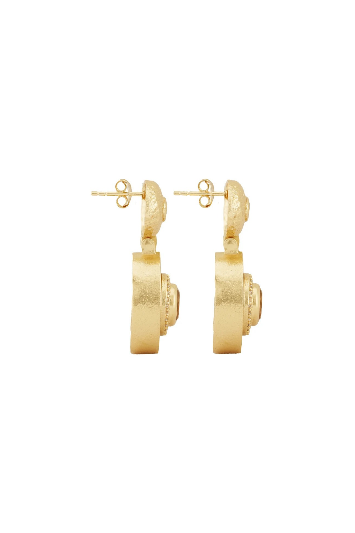 Utu Drop Earrings in Citrine 18K Gold Plated
