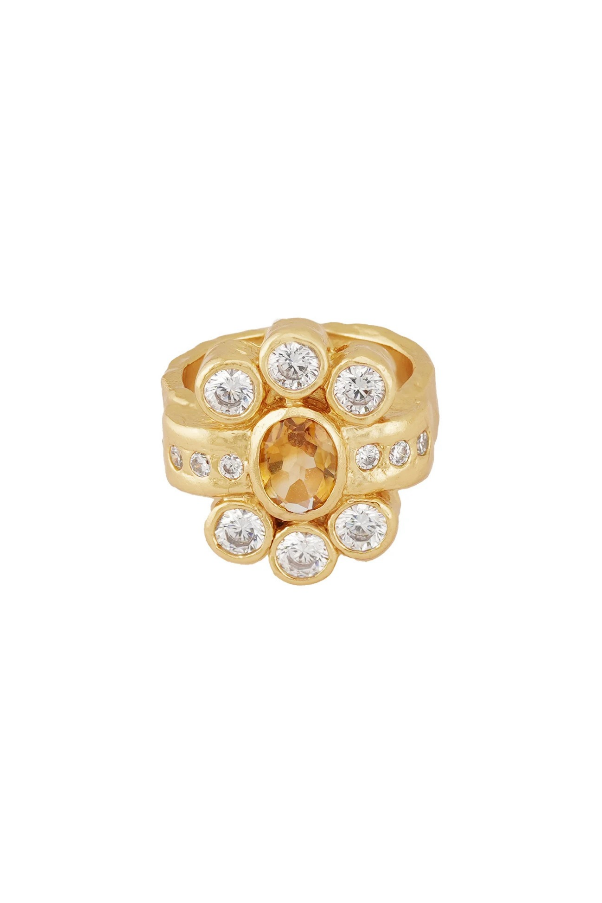 Ki Ring in Citrine 18K Gold Plated