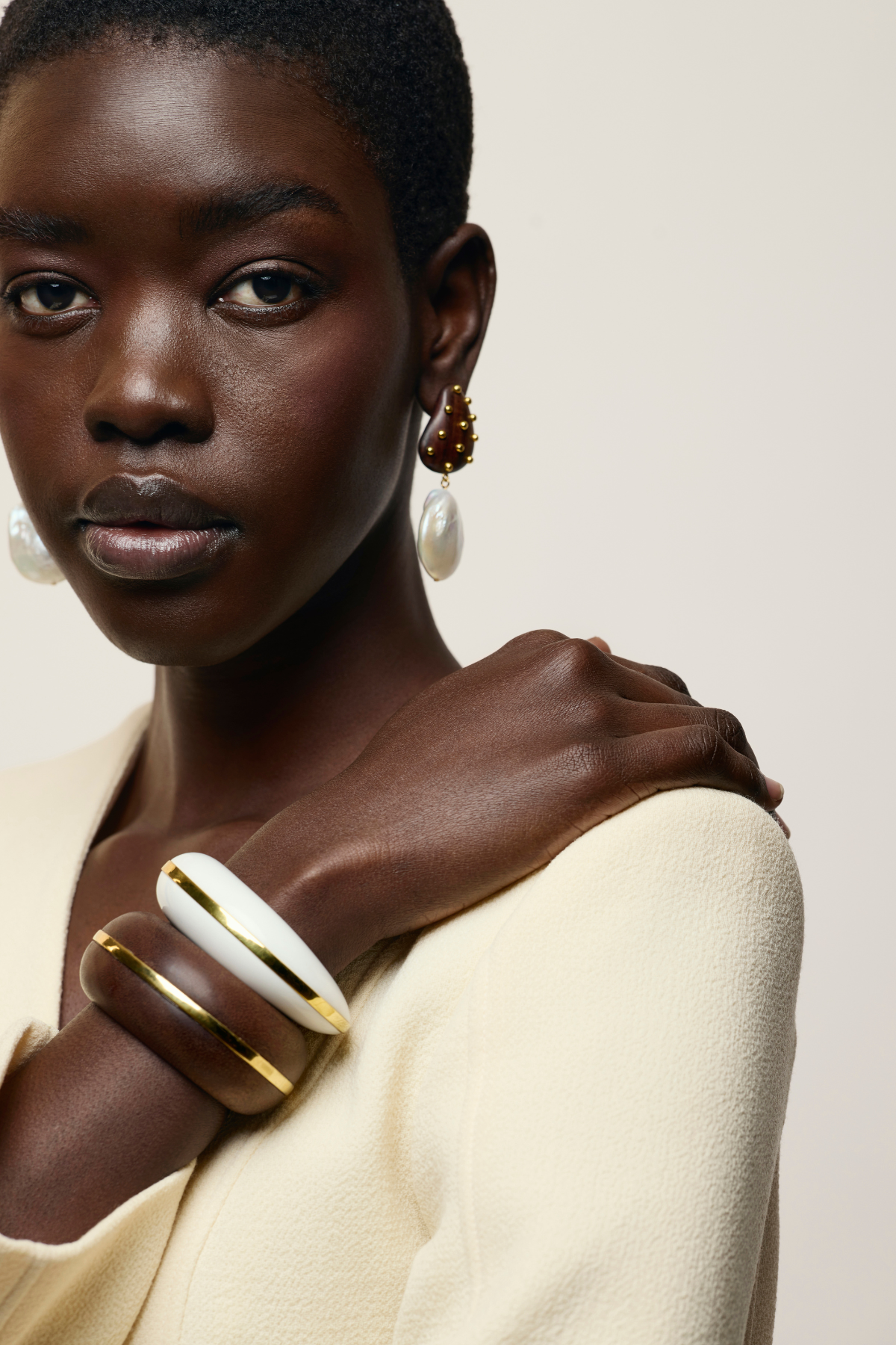 Halo Cuff in Alabaster