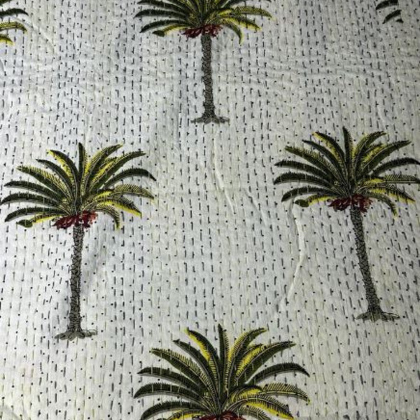 Kantha Green Palmtree