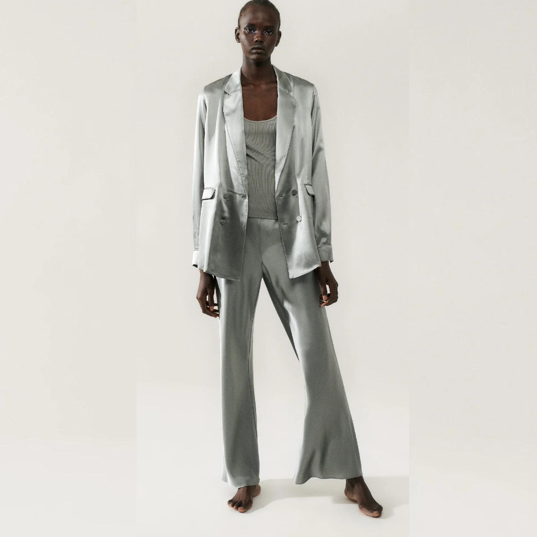 Silk Laundry Moon Relaxed Blazer