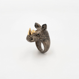 Gold Rhino Ring - Nach