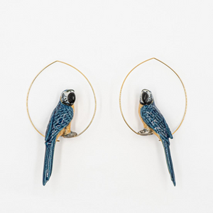 Blue Parrot Earrings - Nach