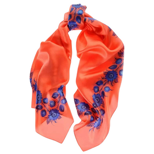 Silk Square Scarf “Infinite Charms”