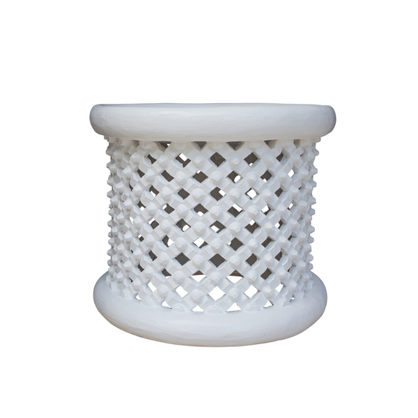 Bamileke Table - WHITE