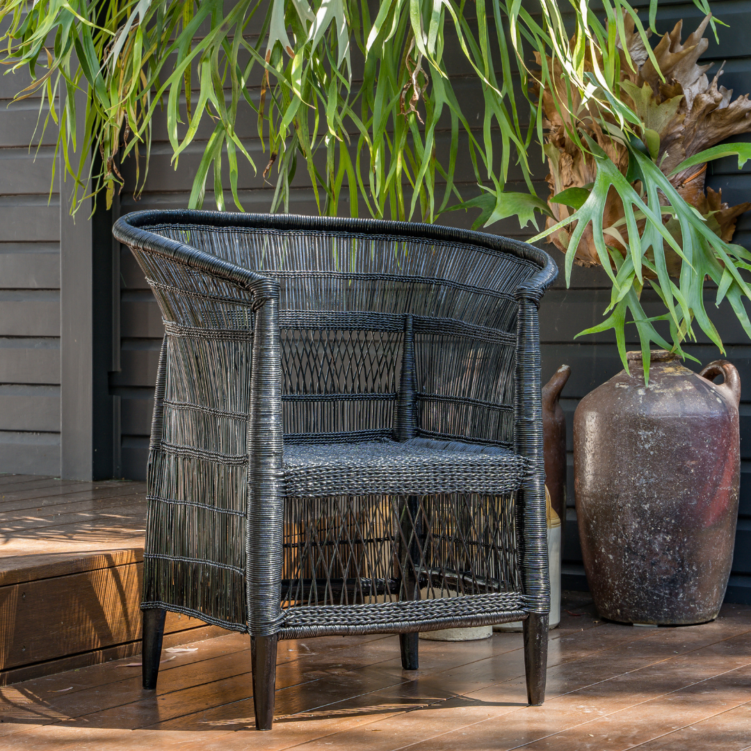 Black Malawi Single Artchair