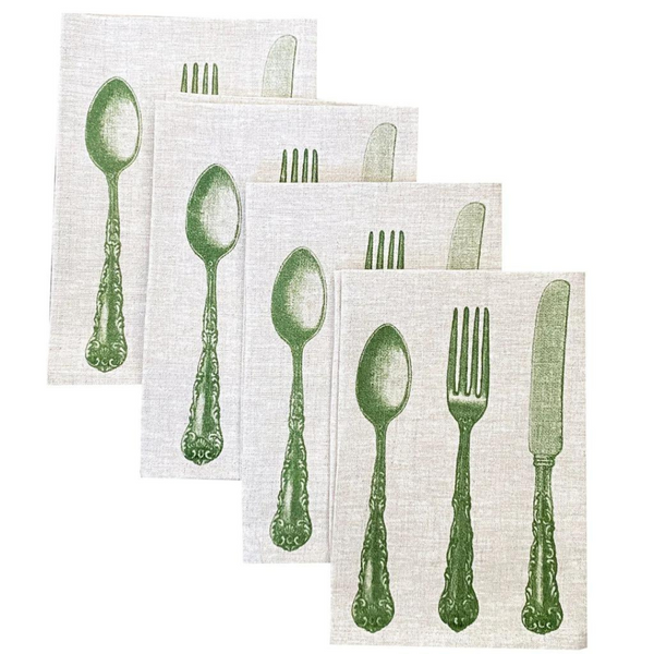 Napkins (set of 4) Cutlery Olive - Aquadoor