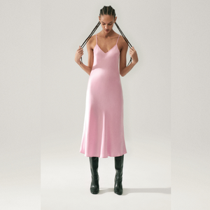 Silk Laundry Fig 90s Slip Dress 