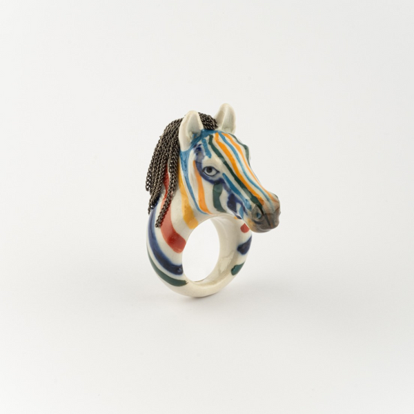 Colorful Zebra Ring - Nach