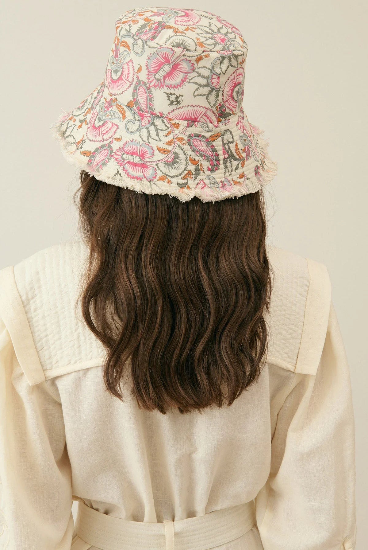 Sun Hat Lajik Cream Dolce Flowers - Louise Misha