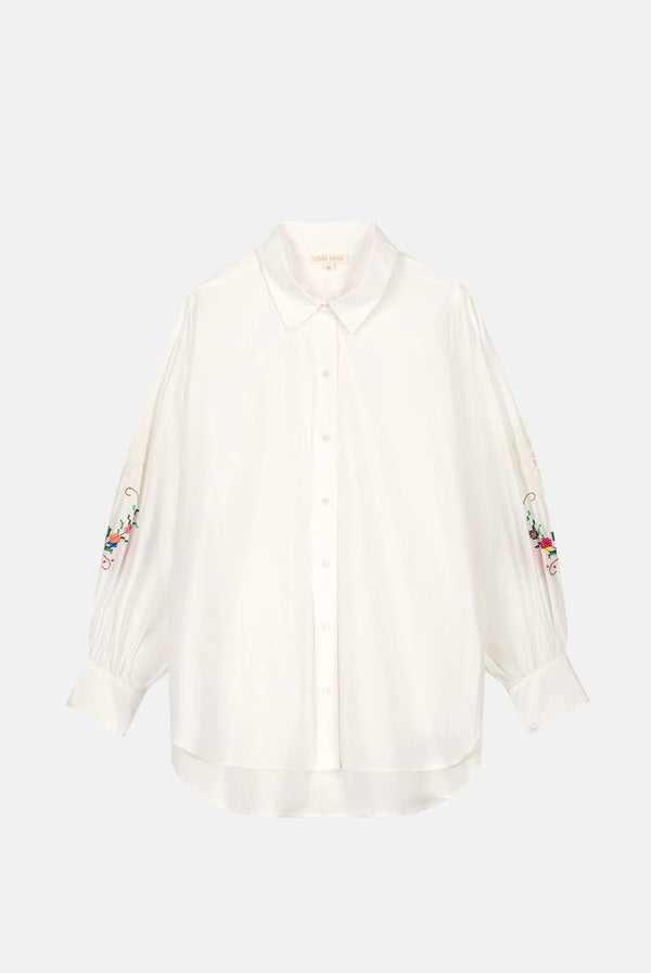 Reynald Shirt Cotton Popelin Off White - Louise Misha