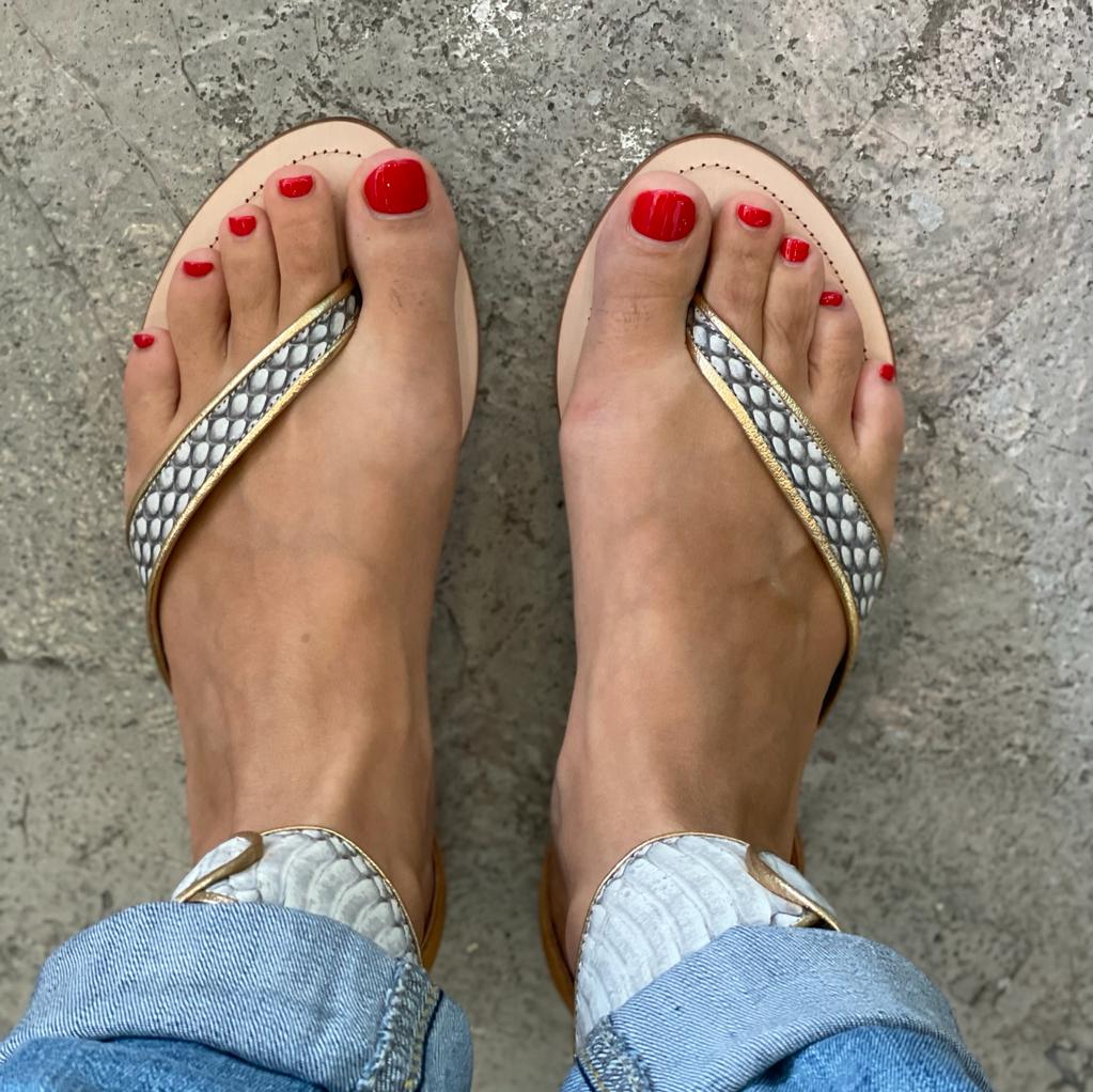 Farah Flat Gladiator Sandal Natural