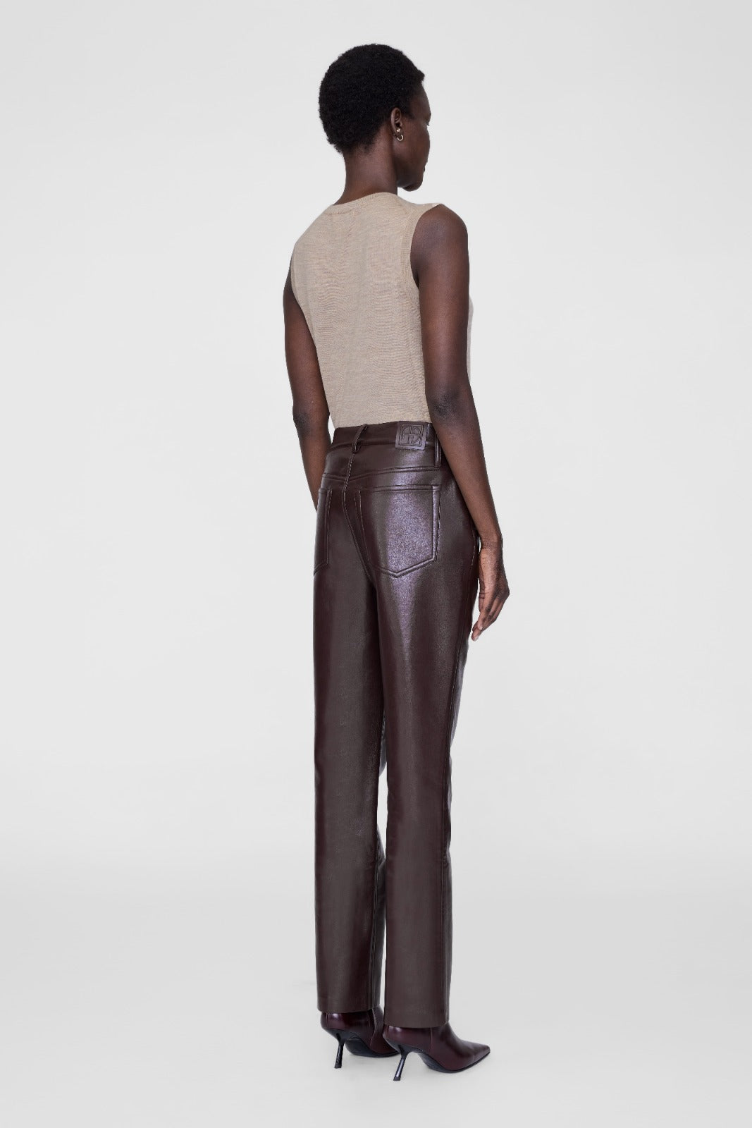 Moni Crop Tank Stone Melange