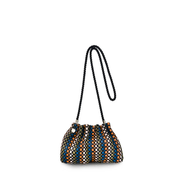 Wini Gathered Leather Crossbody Clutch Bag - Stelar