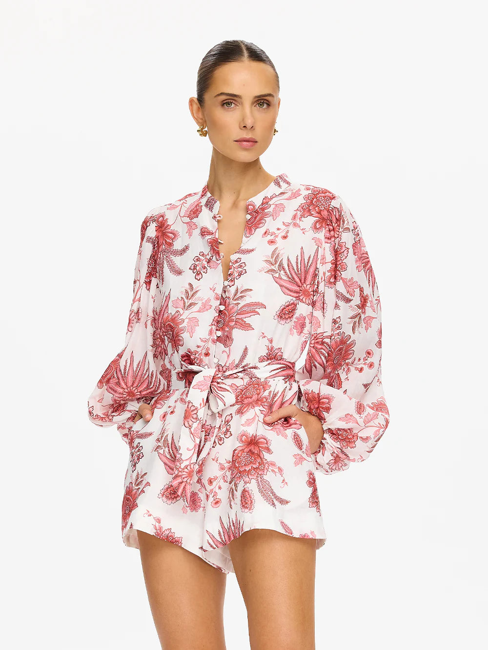 Bailey Playsuit Red