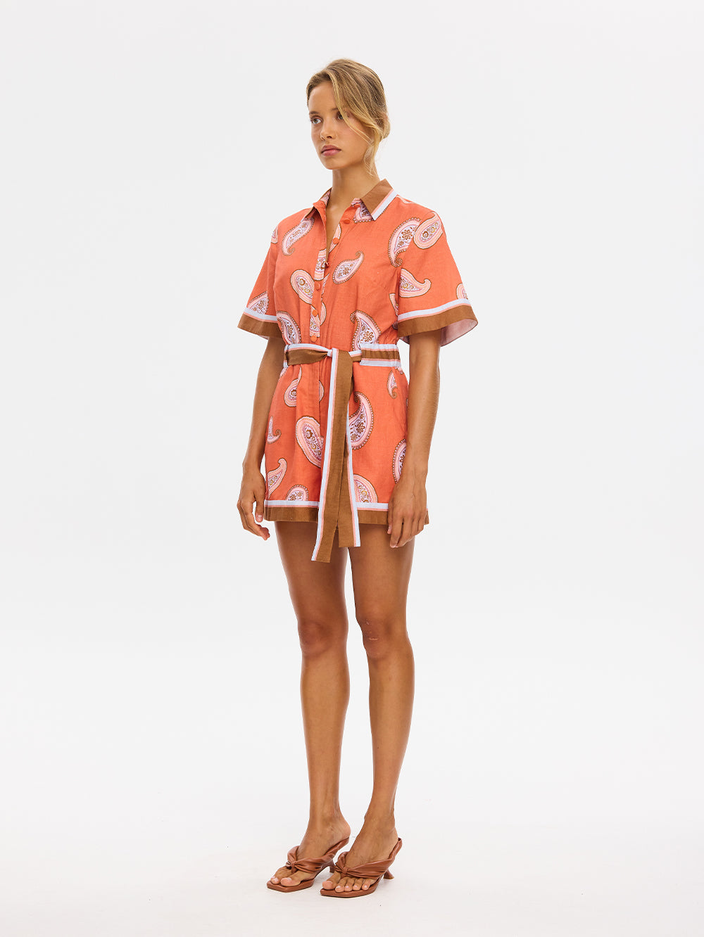 Ezra Playsuit Coral