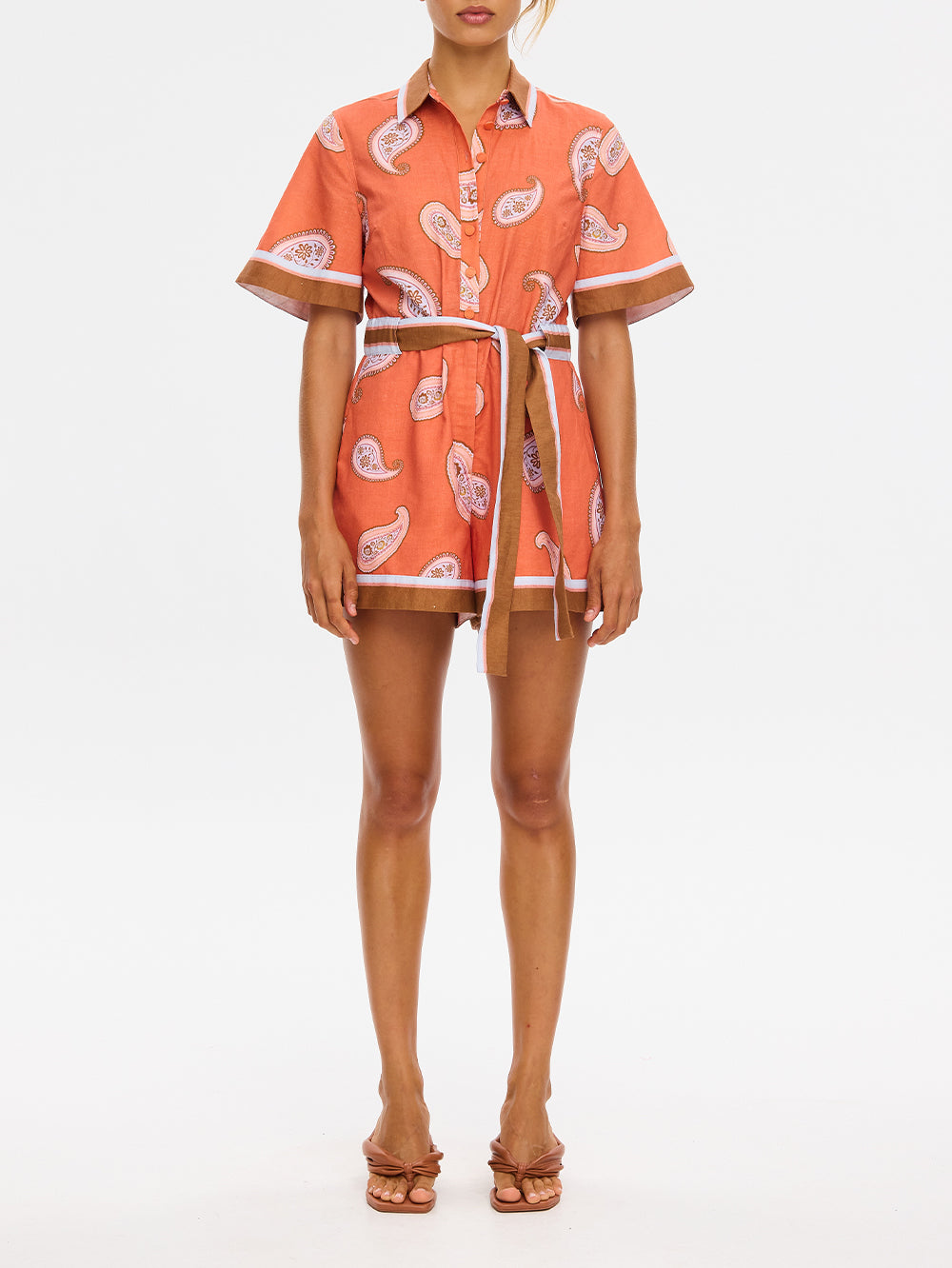 Ezra Playsuit Coral
