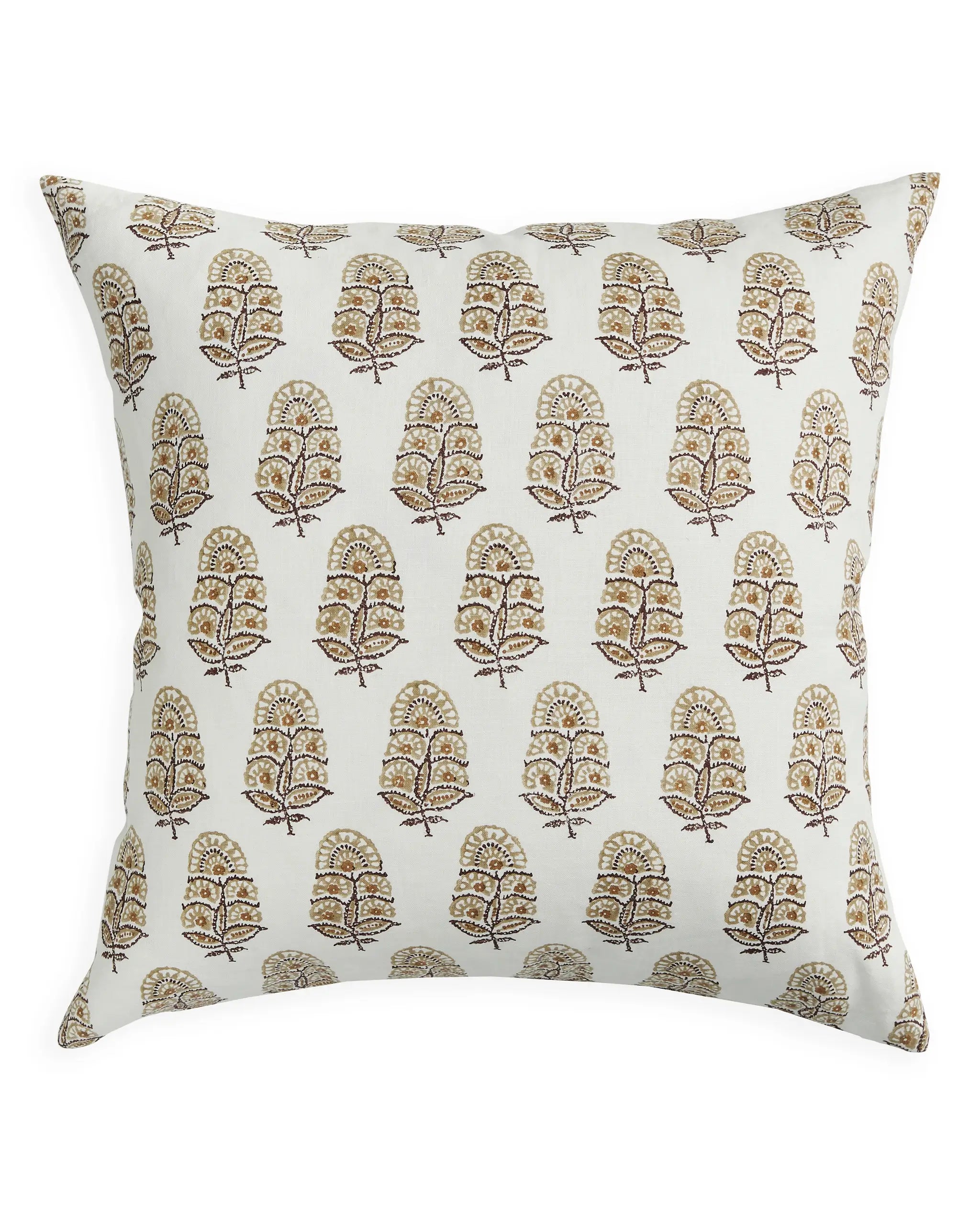 Zardosi Toffee Linen Cushion 50x50cm